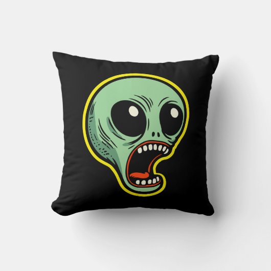 Screaming Alien Kussen (Voorkant)
