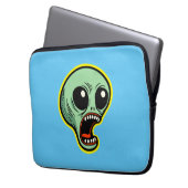 Screaming Alien Laptop Sleeve (Voorkant Links)