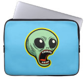Screaming Alien Laptop Sleeve (Voorkant)