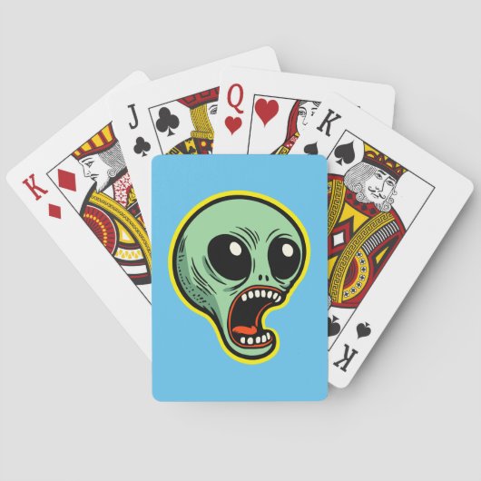 Screaming Alien Pokerkaarten (Achterkant)