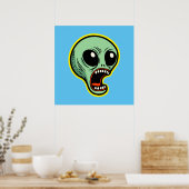 Screaming Alien Poster (Keuken)