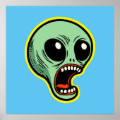 Screaming Alien Poster (Voorkant)