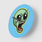 Screaming Alien Ronde Klok (Hoek)