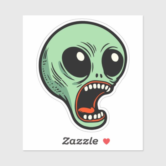 Screaming Alien Sticker (Vel)