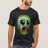 Screaming Alien T-shirt (Voorkant)