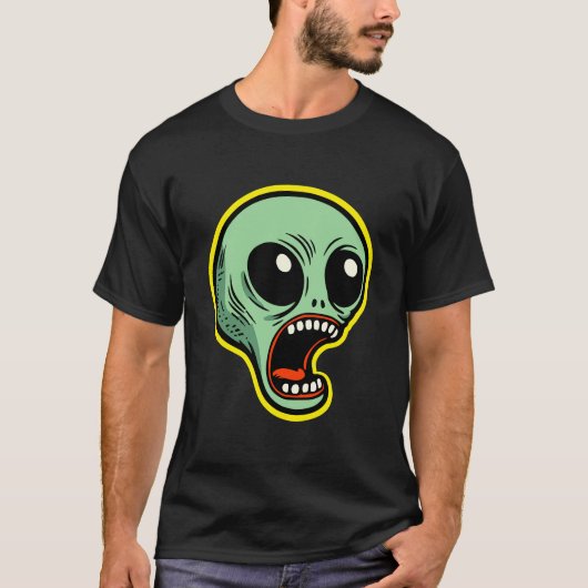 Screaming Alien T-shirt (Voorkant)