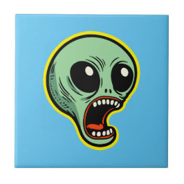 Screaming Alien Tegeltje