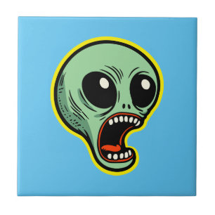Screaming Alien Tegeltje