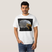 Screaming American Bald Eagle Head T-shirt (Voorkant volledig)