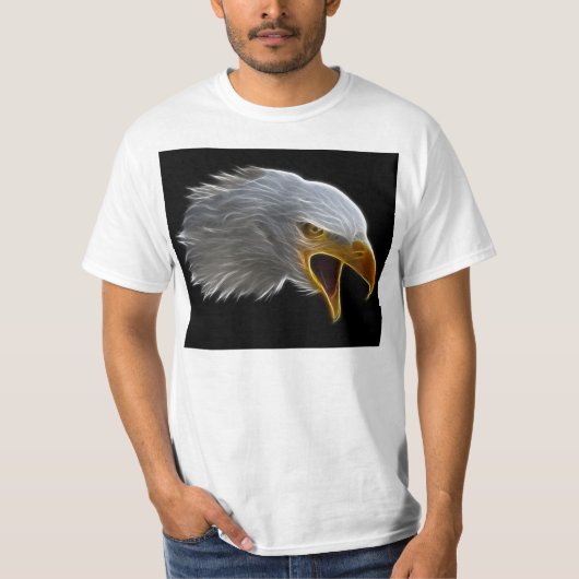 Screaming American Bald Eagle Head T-shirt (Voorkant)