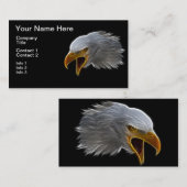 Screaming American Bald Eagle Head Visitekaartje (Voorkant / Achterkant)