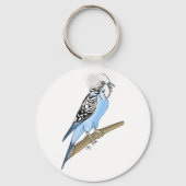 Screaming Budgie Sleutelhanger (Voorkant)