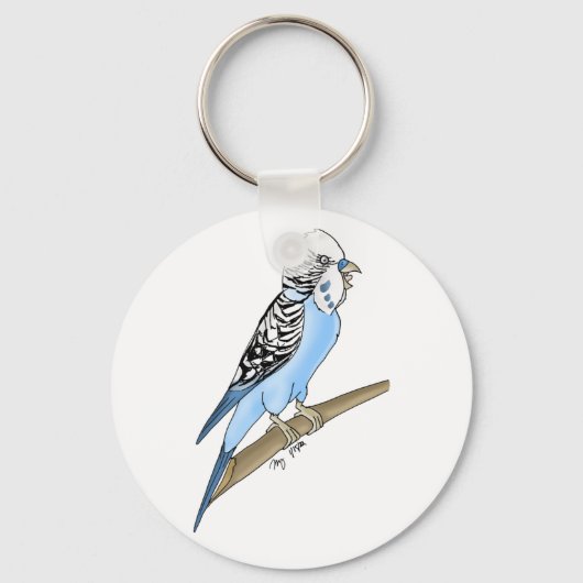 Screaming Budgie Sleutelhanger (Voorkant)