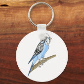 Screaming Budgie Sleutelhanger (Voorkant)