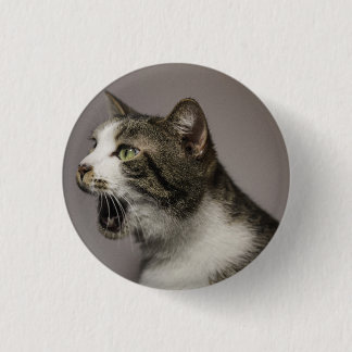 Screaming Cat Pin Ronde Button 3,2 Cm