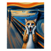 Screaming Cat Poster (Voorkant)