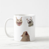 Screaming Cat Set Funny Meme for Cat Lovers Mug Koffiemok (Links)