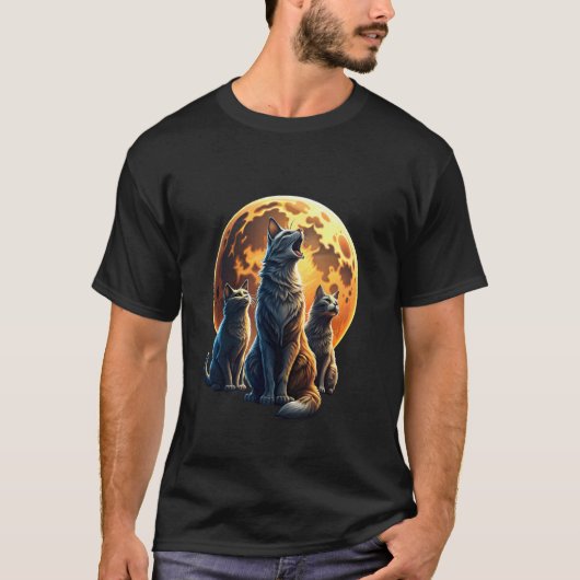 Screaming Cats Meme Kitten Drie katten huilen bij T-shirt (Voorkant)