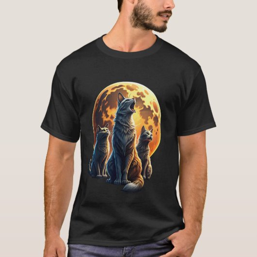 Screaming Cats Meme Kitten Drie katten huilen bij T-shirt (Voorkant)