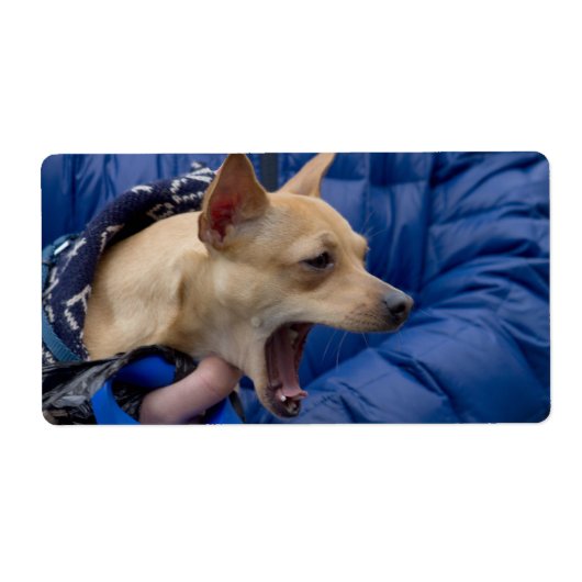 Screaming Chihuahua Etiket (Voorkant)