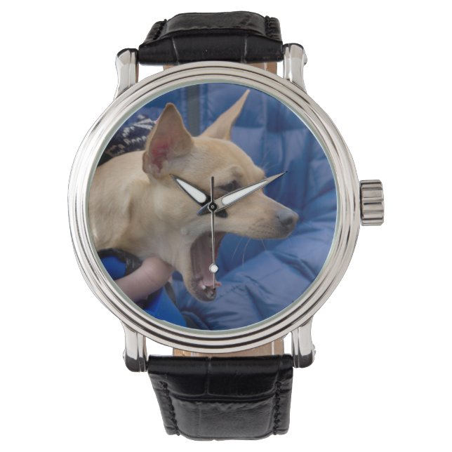 Screaming Chihuahua Horloge (Voorkant)