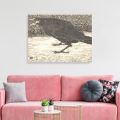Screaming Crow (door Jan Mankes) Canvas Afdruk (Insitu (Woonkamer))
