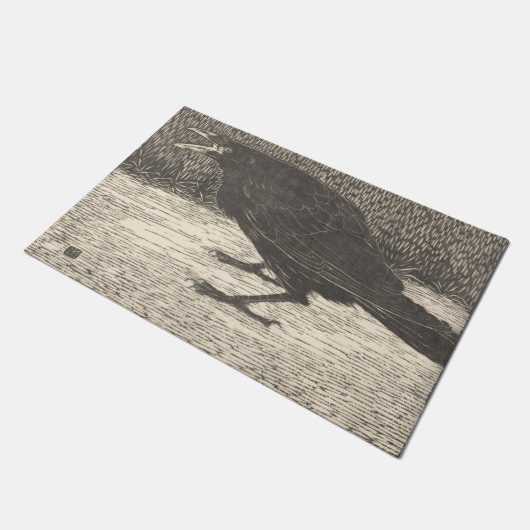 Screaming Crow (door Jan Mankes) Deurmat (Schuin)