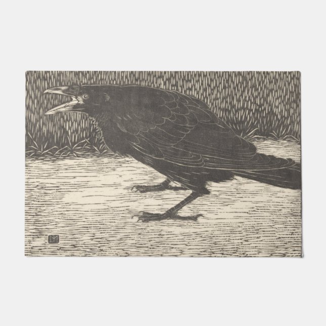 Screaming Crow (door Jan Mankes) Deurmat (Voorkant)