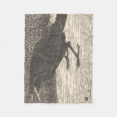 Screaming Crow (door Jan Mankes) Fleece Deken (Voorkant)