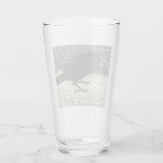Screaming Crow (door Jan Mankes) Glas (Achterkant)