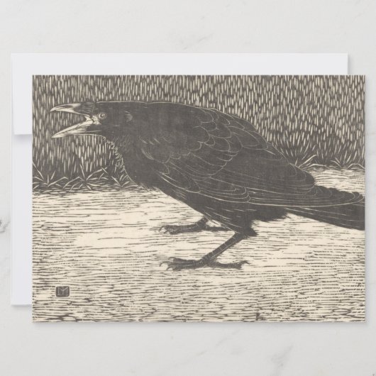 Screaming Crow (door Jan Mankes) Kaart (Voorkant)