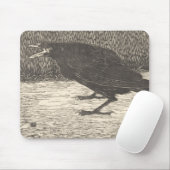 Screaming Crow (door Jan Mankes) Muismat (Met muis)
