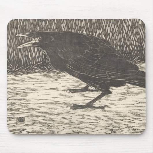 Screaming Crow (door Jan Mankes) Muismat (Voorkant)