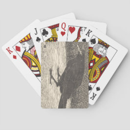 Screaming Crow (door Jan Mankes) Pokerkaarten