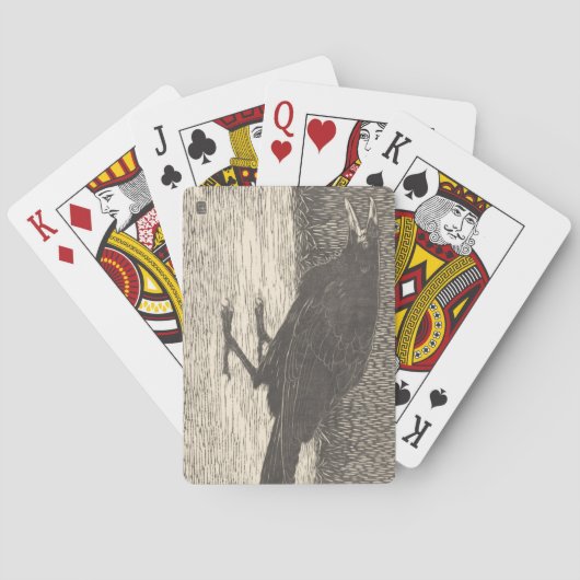 Screaming Crow (door Jan Mankes) Pokerkaarten (Achterkant)