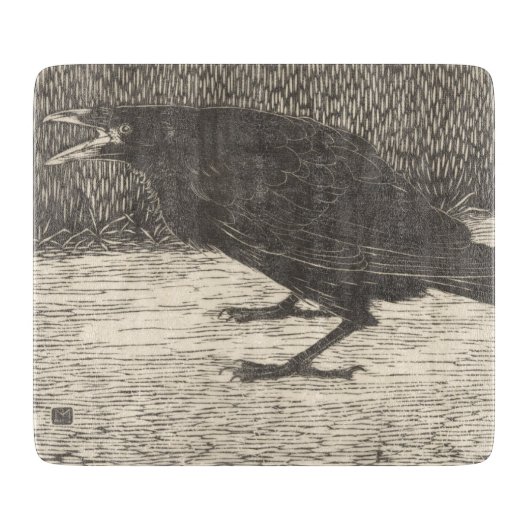 Screaming Crow (door Jan Mankes) Snijplank (Voorkant)