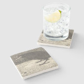 Screaming Crow (door Jan Mankes) Stenen Onderzetter (Zijkant)