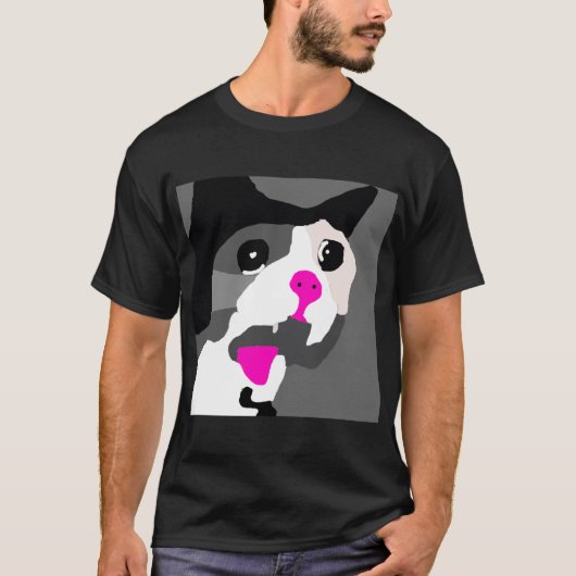 Screaming Crying Cat - Vereenvoudigd T-shirt (Voorkant)