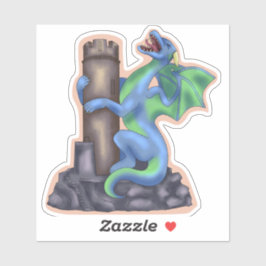 Screaming Dragon Sticker