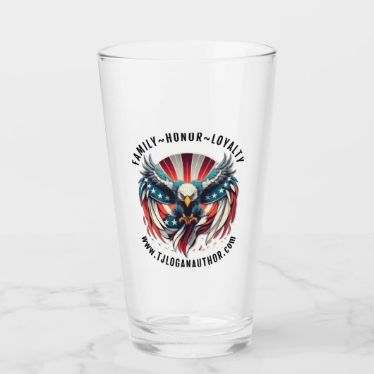 Screaming Eagle Logo 16 oz. Glas (Voorkant)