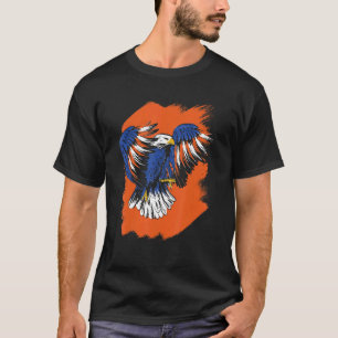 Screaming Eagle vs vlag 4 juli voor patriotticum T-shirt