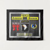 "Screaming Eagles" 101st Airborne Division Wandkleed (Voorkant (horizontaal))