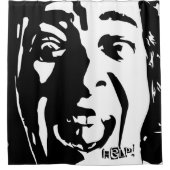 Screaming Face Hilarious Douchegordijn (Voorkant)