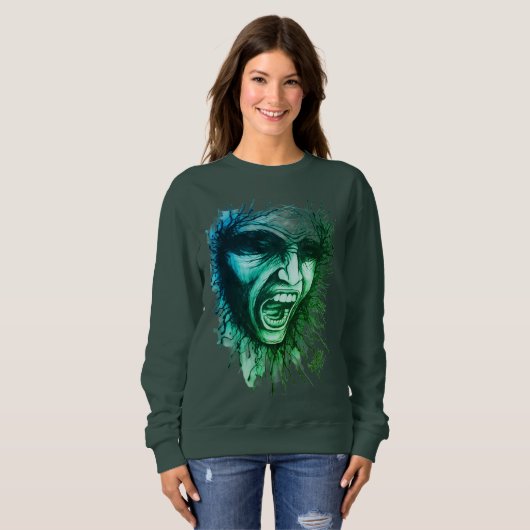 Screaming Face Sweatshirt (Voorkant volledig)