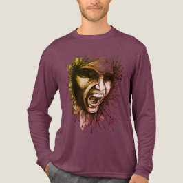 Screaming Face T-shirt met lange mouwen