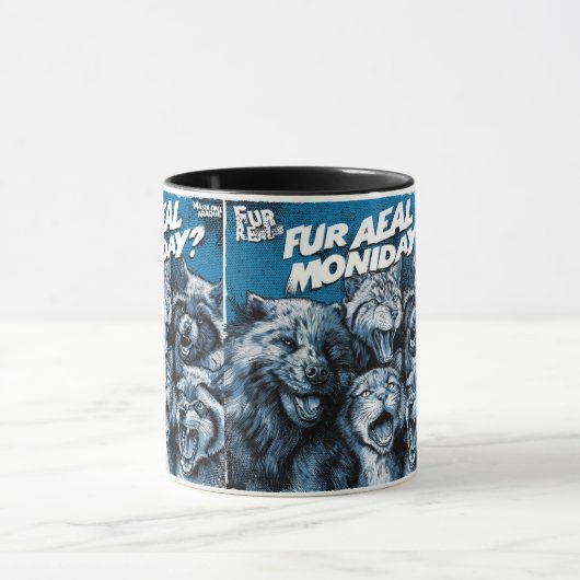 Screaming Faces in Black and White Zine Art Mok (Midden)