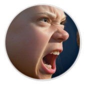 Screaming Girl keramische knop (Voorkant)