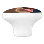 Screaming Girl keramische knop (Zijkant)