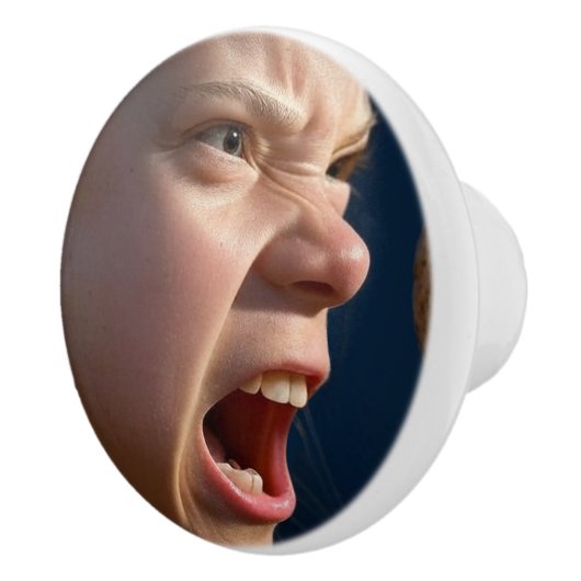 Screaming Girl keramische knop (Rechts)