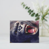 Screaming Gorilla Briefkaart (Staand voorkant)